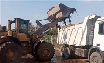   رفع 940 طن مخلفات من الكونيسة بالعمرانية