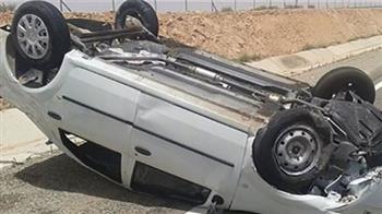   إصابة شخصين فى انقلاب سيارة ملاكى بطهطا بسوهاج