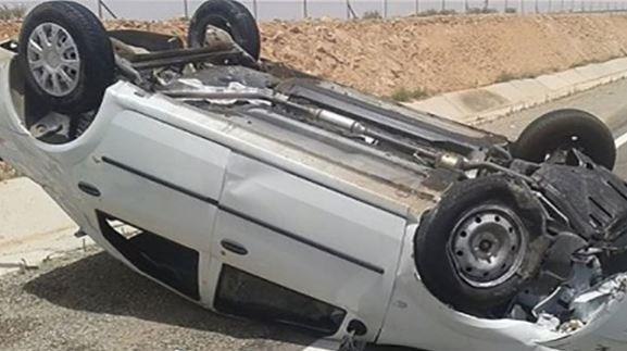 إصابة شخصين فى انقلاب سيارة ملاكى بطهطا بسوهاج
