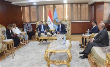   محافظ الغربية يستقبل السفير الفرنسي على أرض عروس الدلتا