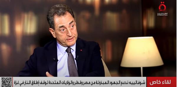 السفير الفرنسي لدى مصر : ندعم الجهود المبذولة من مصر وقطر والولايات المتحدة لوقف إطلاق النار في غزة