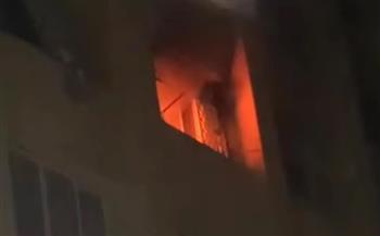   إخماد حريق شقة بالطابق الثانى في بنها
