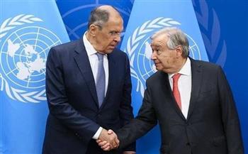   لافروف وجوتيريش يبحثان الأوضاع في أوكرانيا وفلسطين
