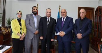   نائب رئيس جامعة الإسكندرية يستقبل وفدًا ليبيًا