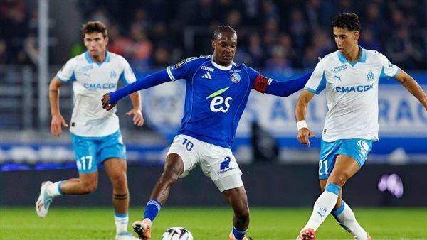 مارسيليا يتصدر الدوري الفرنسي مؤقتا بفوزه على ستراسبورج 2-1