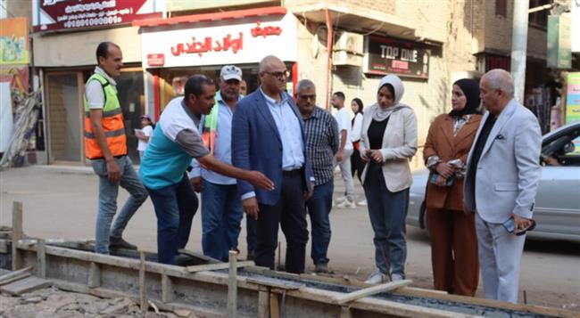 محافظ القليوبية يتفقد تطوير شارع "مصرف الحصة" بطوخ