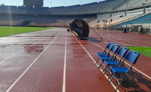 شاهد جاهزية ستاد القاهرة قبل مباراة القمة بين الأهلي والزمالك.. صور