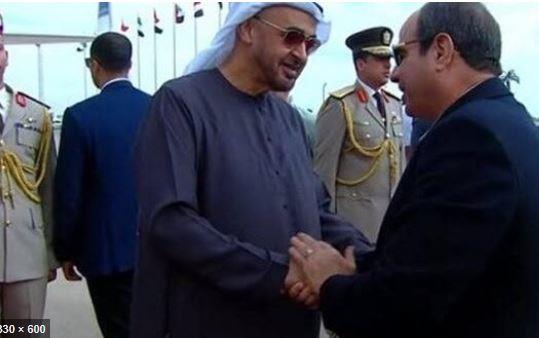 الرئيس السيسي يودع الشيخ محمد بن زايد