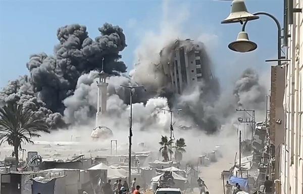 الأمم المتحدة تعرب عن قلقها بشأن نية جيش الاحتلال استهداف المزيد من المباني الشاهقة في غزة