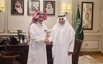   الهويشان يستقبل السفير صالح  الحصيني، سفير خادم الحرمين الشريفين بمصر 