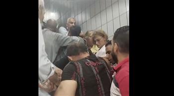   حادث مفاجئ على السلم الكهربائي يصيب ركاب مترو مسرة