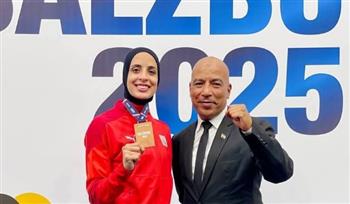   فريال أشرف تحصد برونزية بطولة النمسا للكاراتيه