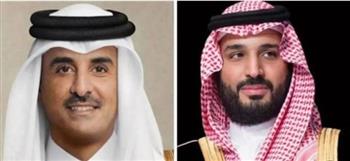   ولي العهد السعودى يؤكد خلال اتصال هاتفي بأمير دولة قطر وقوف المملكة التام مع الدوحة