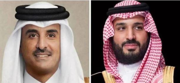 ولي العهد السعودى يؤكد خلال اتصال هاتفي بأمير دولة قطر وقوف المملكة التام مع الدوحة
