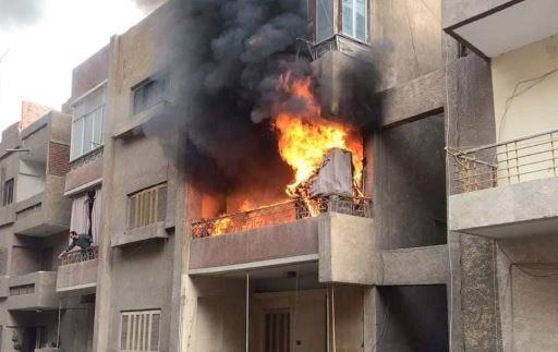 التحقيق فى حريق شقة سكنية بالشروق