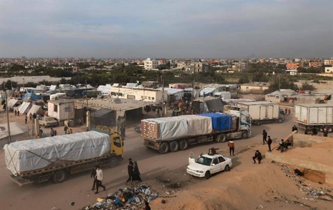 7200 طن من المساعدات الإنسانية تتدفق من مصر إلى غزة