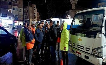 رئيس مياه البحيرة يتفقد روافع الصرف وتمركزات الطوارئ وجهود مواجهة الأمطار