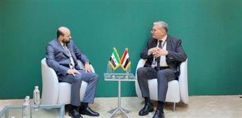  مباحثات مشتركه بين وزير البترول نظيره السوري على هامش مؤتمر التعدين بالرياض 