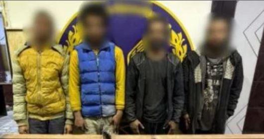القبض على 4 أشخاص سرقوا 100 كيلو حديد من كبارى القليوبية