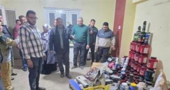   الجيزة تضبط منشأة مخالفة لتعبئة المكملات الغذائية مجهولة المصدر بالطالبية
