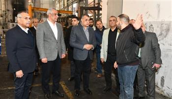   وزير الإنتاج الحربي يتفقد خطوط الإنتاج بشركة حلوان للصناعات الهندسية "مصنع 99 الحربي"