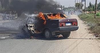   وفاة شخص حرقا نتيجة انفجار سيارة في مصر الجديدة