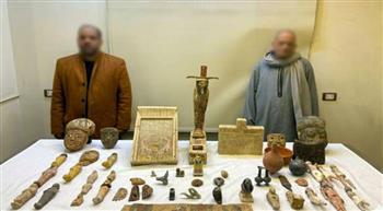   المنيا.. ضبط شخصين حازا 53 قطعة أثرية بقصد الاتجار