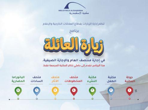"برنامج زيارة العائلة" بـ مكتبة الإسكندرية