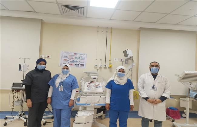 مستشفى العدوة المركزي بالمنيا ينقذ رضيعًا من الموت المحقق