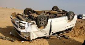   إصابة 6 أشخاص إثر انقلاب ميكروباص بالجيزة