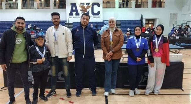 جامعة بنها تحصد مراكز متقدمة في بطولة الجامعات المصرية لتنس الطاولة