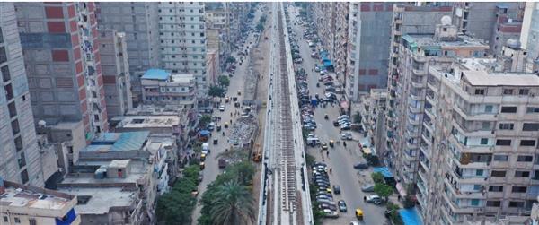 وزارة النقل تكشف عن أحدث تصوير جوي لتقدم أعمال تنفيذ مشروع "مترو الإسكندرية"