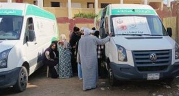  قوافل طبية مجانية تخدم 1388 مواطنًا في جمصة