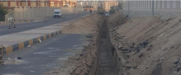 إحلال وتجديد خط المياه الرئيسي بمنطقة المدارس بالغردقة بتكلفة 7 ملايين جنيه