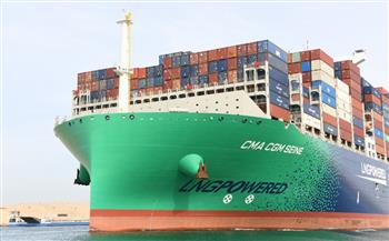   قناة السويس تشهد عبور سفينة الحاويات العملاقة "CMA CGM SEINE"  ضمن قافلة الشمال
