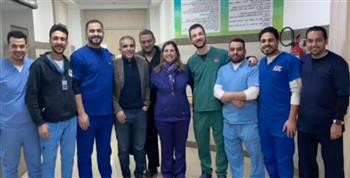   فريق طبى بمستشفى العاصمة الجديدة يشارك ببث حى لقسطرة قلبية معقدة