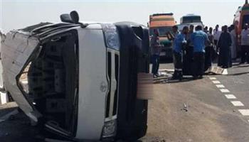 حادث مأساوي بالفواخير.. 3 وفيات و14 مصابا بانقلاب ميكروباص