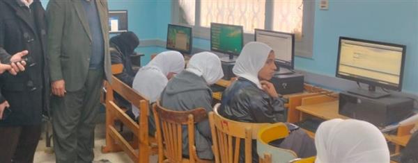 طلاب الصف الأول الثانوي الأزهري يؤدون امتحان البرمجة والذكاء الاصطناعي عبر المنصة اليابانية «Sprix»