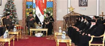   وزير الدفاع يهنئ البابا تواضروس بمناسبة عيد الميلاد المجيد 