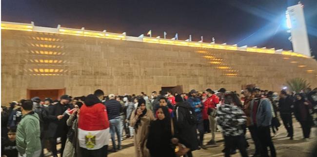 احتفالات مغربية بفوز منتخب مصر على بنين في أغادير