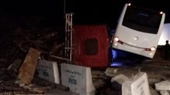   بالأسماء| إصابة 21 شخصًا في تصادم أتوبيس وسيارة على الطريق الإسكندرية – مطروح