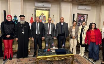 وفد من قيادات حزب مستقبل وطن بالإسكندرية يزور الكنائس لتقديم التهنئة بعيد الميلاد المجيد