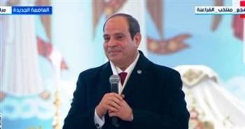   السيسي : "أهنئ قداسة البابا وأهلنا الأقباط وكل المصريين"