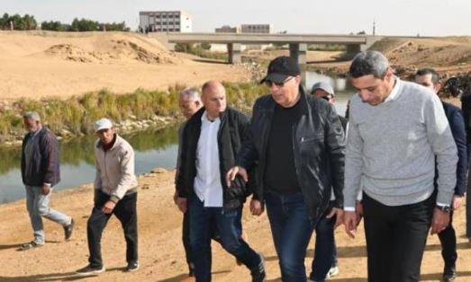 وزير الري يتفقد حالة المنظومة المائية بالسويس