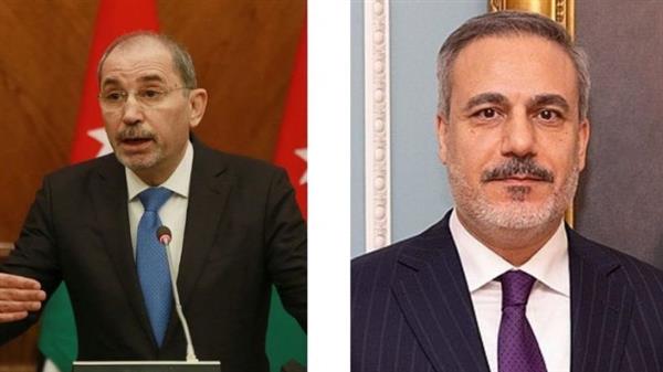 الأردن وتركيا يؤكدان دعم سوريا وضرورة تثبيت وقف إطلاق النار في غزة