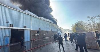   السيطرة على حريق بشركة طباعة في أبو رواش