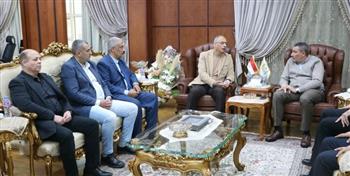  رئيس هيئة ميناء دمياط يستقبل رئيس الهيئة العامة للرقابة على الصادرات والواردات