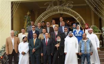   وفد مستقبل وطن جنوب سيناء يهنئ الإخوة الأقباط بعيد الميلاد المجيد