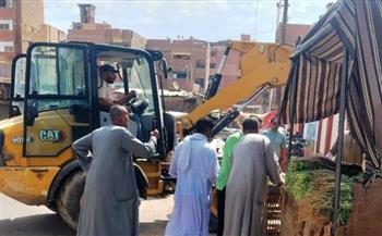   رفع 11 حالة إشغال والتحفظ على 30 مضبوطة في دراو بأسوان