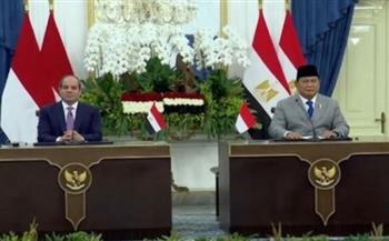   الرئيس السيسي ونظيره الإندونيسي يشهدان مراسم التوقيع على عدد من مذكرات التفاهم بين البلدين